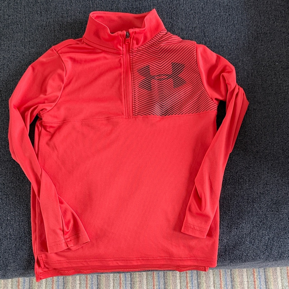 Under Armour Red Quarter-Zip Pullover
